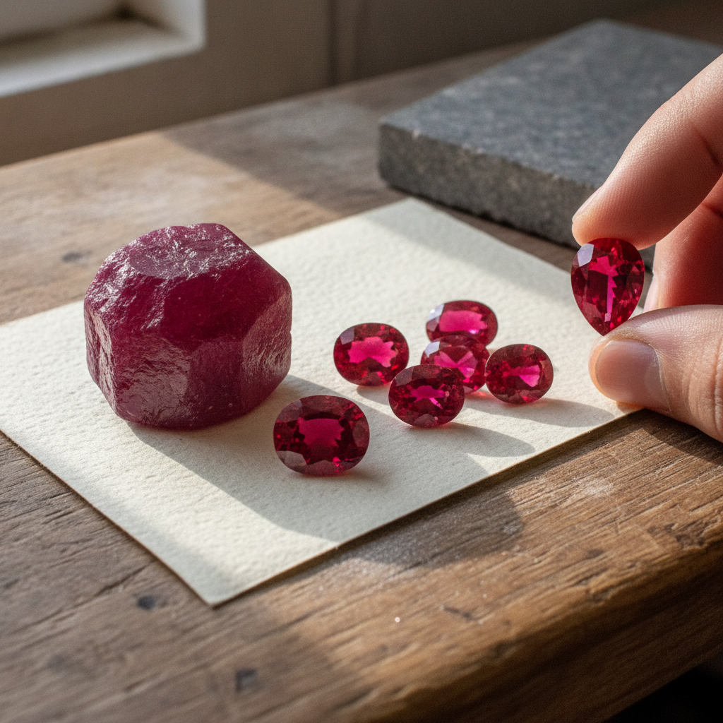 What actually makes a ruby glow like that: pigeon blood ruby